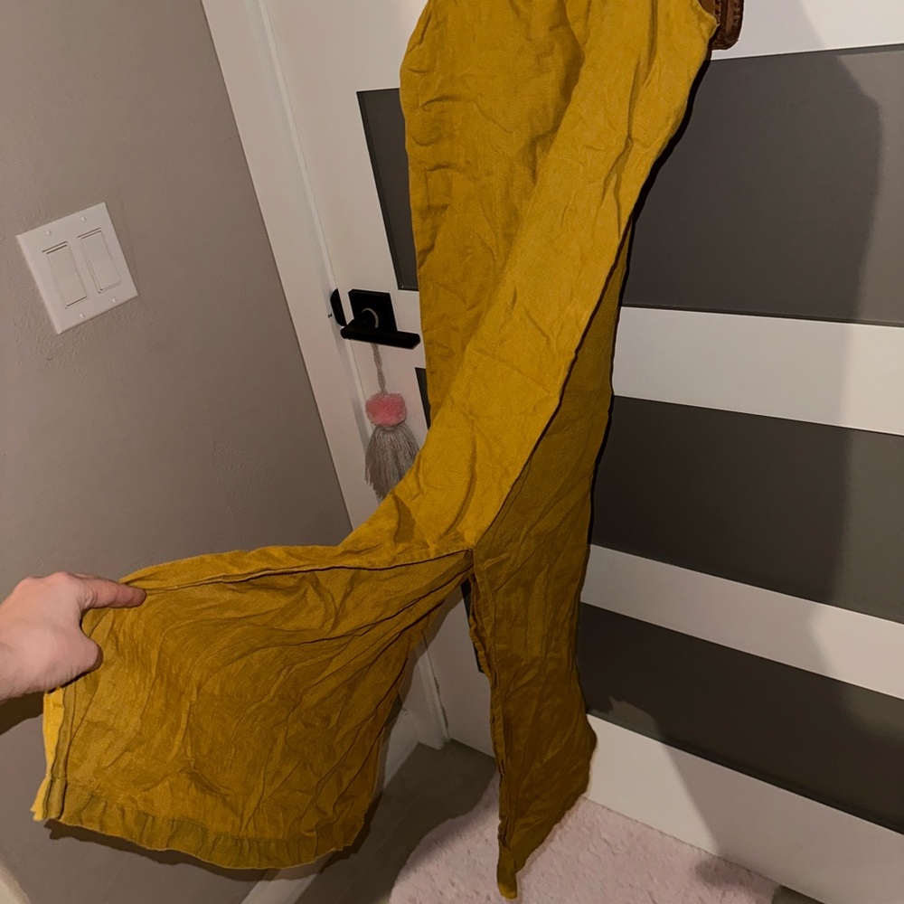 Bed Threads Turmeric Linen Midi Dress - Picture 9 of 9